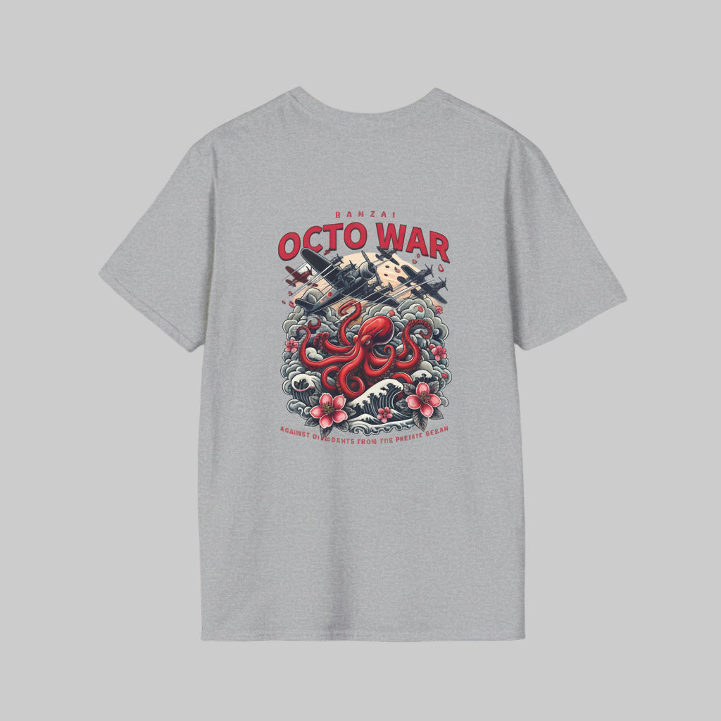 “BANZAI OCTO WAR” T-Shirt – Japanese Vintage Style